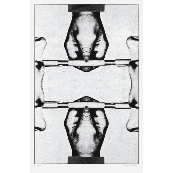 Image 1 of Sérigraphie vintage "paralells" de Roman Cieslewicz, 1974