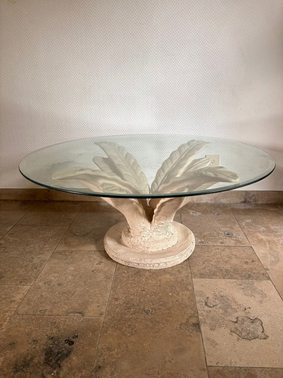 Image 1 of Table basse vintage en palmier