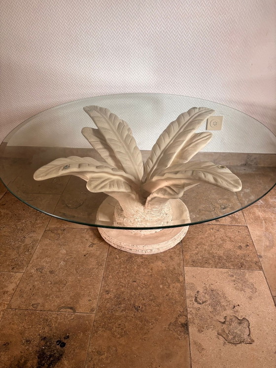 Image 1 of Table basse vintage en palmier