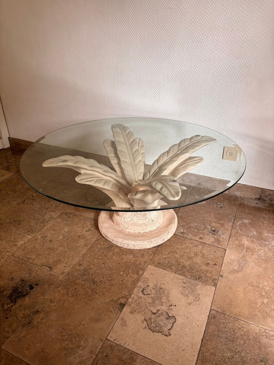 Image 1 of Table basse vintage en palmier