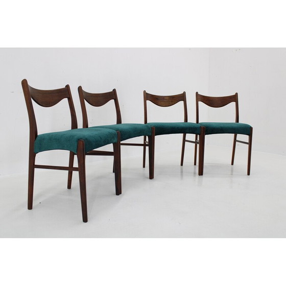 Image 1 of Ensemble de 4 chaises de salle à manger vintage par Arne Wahl Iversen pour Glyngøre Stolefabrik, Danemark 1960