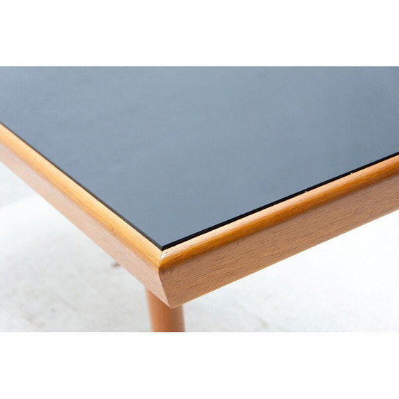 Image 1 of Table basse vintage en verre opaxite, Tchécoslovaquie 1960