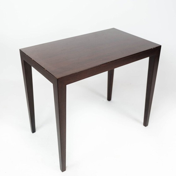 Image 1 of Table d'appoint vintage en acajou par Severin Hansen pour Haslev Furniture, 1960s