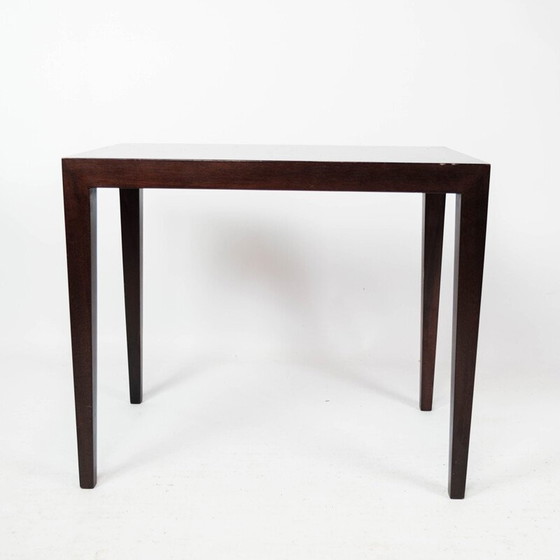 Image 1 of Table d'appoint vintage en acajou par Severin Hansen pour Haslev Furniture, 1960s