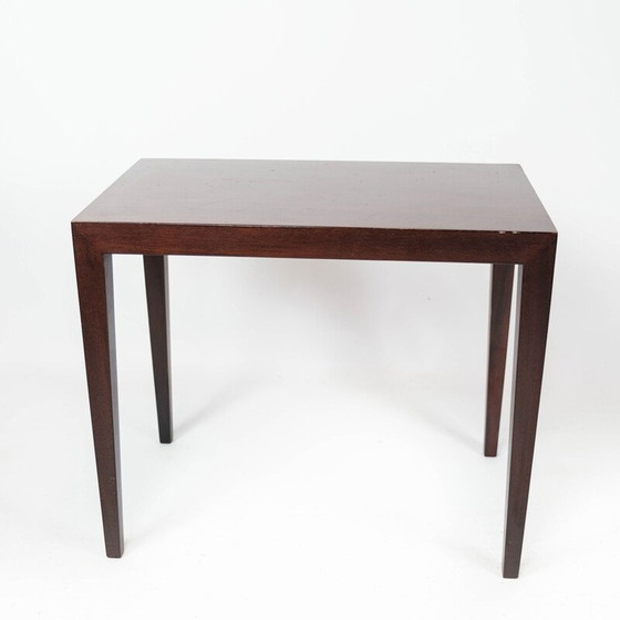 Image 1 of Table d'appoint vintage en acajou par Severin Hansen pour Haslev Furniture, 1960s