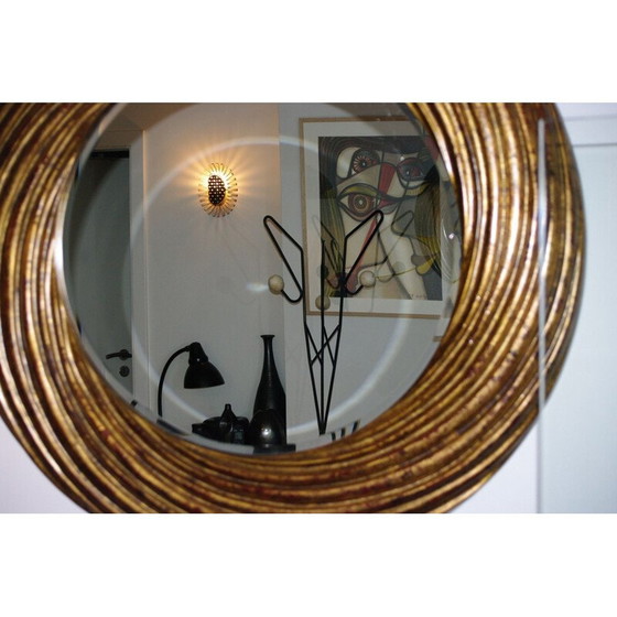 Image 1 of Miroir vintage en résine patinée, 1970