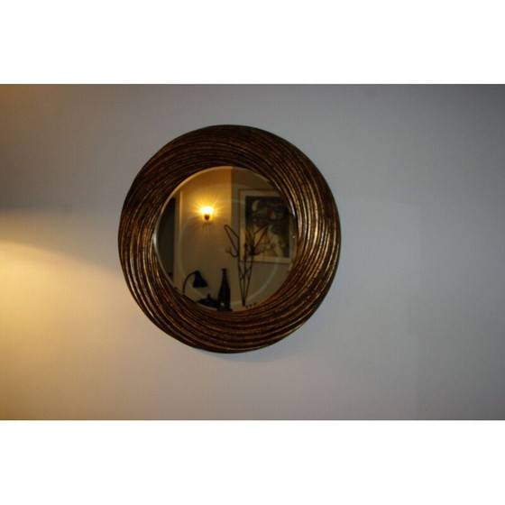 Image 1 of Miroir vintage en résine patinée, 1970