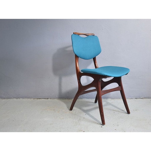 Chaise de salle à manger vintage en teck Pynock 1960s