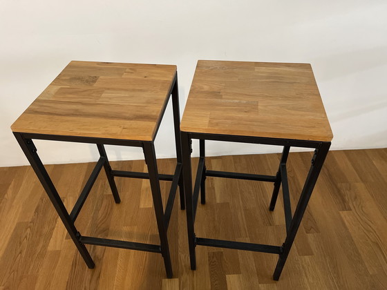 Image 1 of Table haute avec 2 tabourets