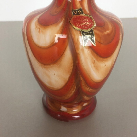 Image 1 of Vase en verre de Murano par Opaline Florence, Italie - 1970