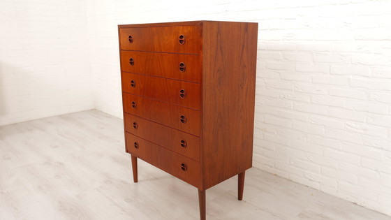 Image 1 of Commode | Design danois | Teck | 6 Tiroirs | 106 cm