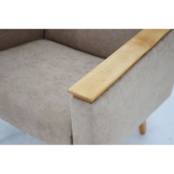 Image 1 of Paire de fauteuils minimalistes du milieu du siècle, Tchécoslovaquie