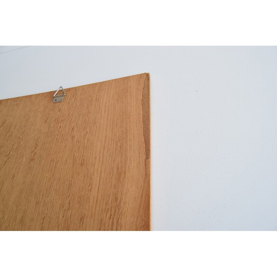 Image 1 of Peinture vintage en placage de bois, Tchécoslovaquie 1950