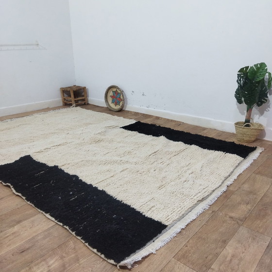 Image 1 of Tapis berbère Handgemaakte Zwart En Wit