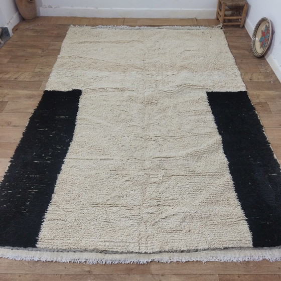 Image 1 of Tapis berbère Handgemaakte Zwart En Wit