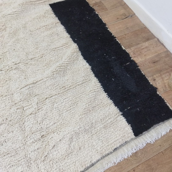 Image 1 of Tapis berbère Handgemaakte Zwart En Wit