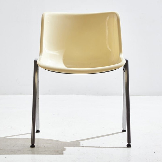Image 1 of Fauteuil vintage en plastique empilable "Modus Sm 203" par Osvaldo Borsani pour Tecno, années 1980