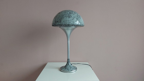 Image 1 of Lampe de table vintage en mosaïque de verre 1990.