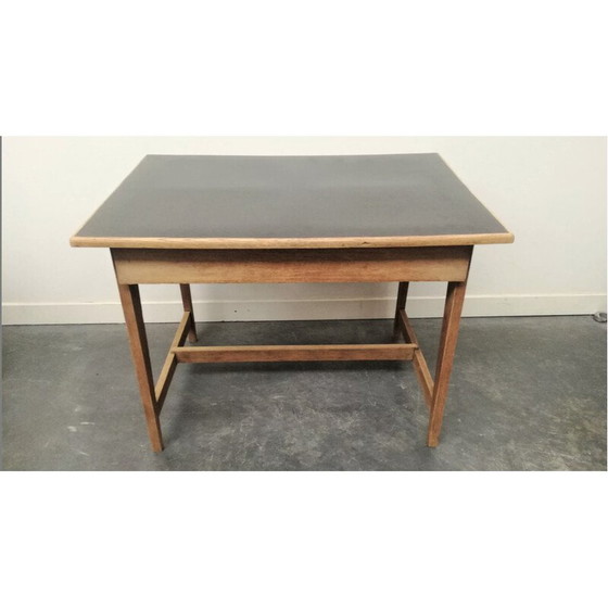 Image 1 of Bureau vintage en bois de chêne, années 1950