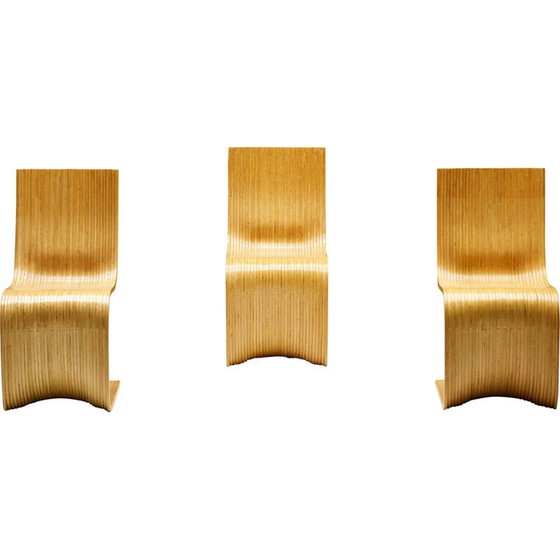 Image 1 of Chaises de salle à manger en bambou vintage pour Piegatto, 2006