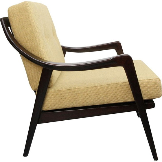 Image 1 of Fauteuil allemand vintage en bois - années 1950