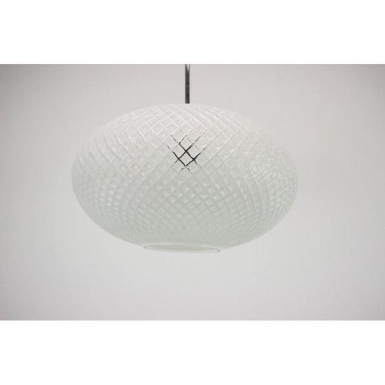 Image 1 of Lampe suspendue vintage en acier chromé pour Napako, Tchécoslovaquie 1970