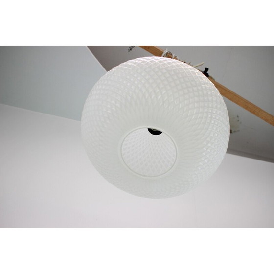 Image 1 of Lampe suspendue vintage en acier chromé pour Napako, Tchécoslovaquie 1970