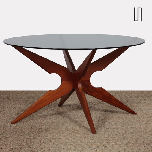 Table Basse Scandinave En Teck Éditée Par Sika Mobler, 1960