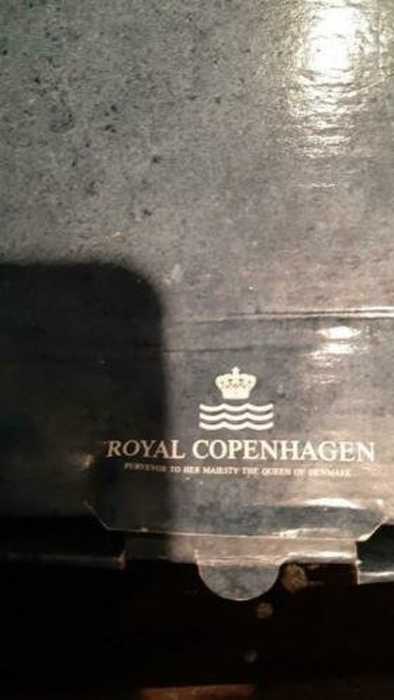 Image 1 of Royal Copenhagen Crystal Clam Shell Bowl Danemark