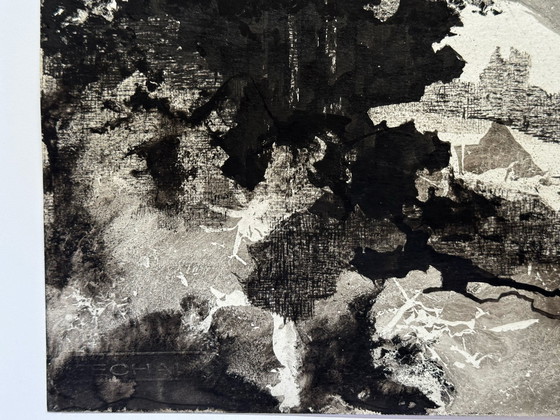 Image 1 of Eugène Eechaut (1928-2019) - Composition à l'encre. 1976