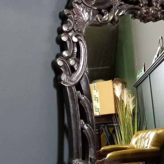 Image 1 of Miroir Rococo noir