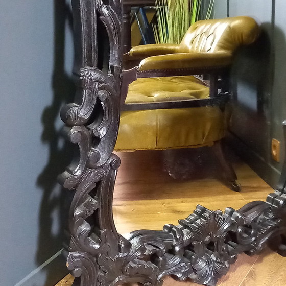 Image 1 of Miroir Rococo noir