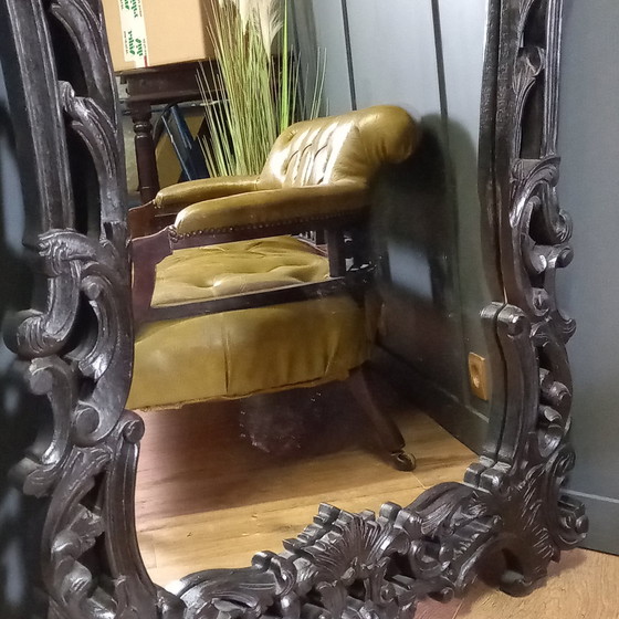 Image 1 of Miroir Rococo noir