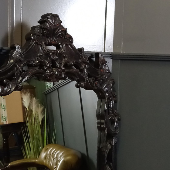 Image 1 of Miroir Rococo noir