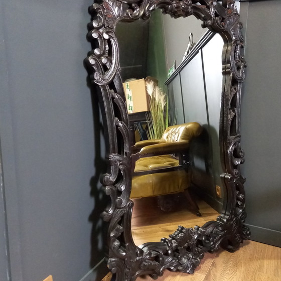 Image 1 of Miroir Rococo noir