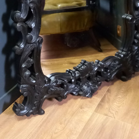 Image 1 of Miroir Rococo noir