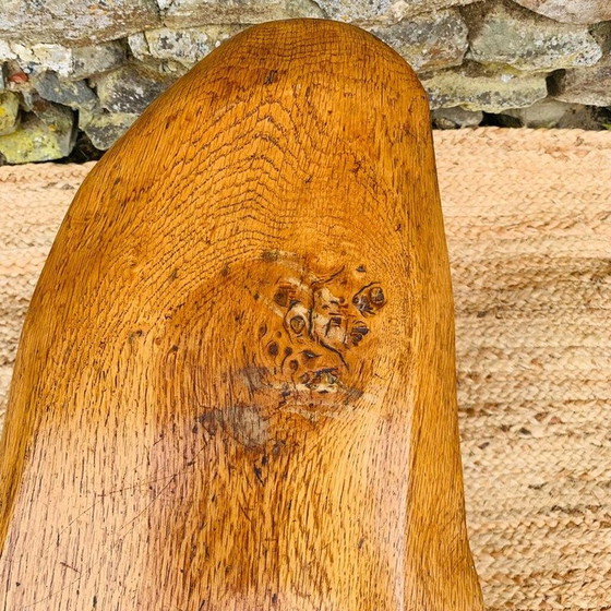 Image 1 of Table basse vintage de forme libre en bois massif, France 1960