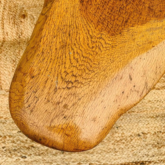 Image 1 of Table basse vintage de forme libre en bois massif, France 1960