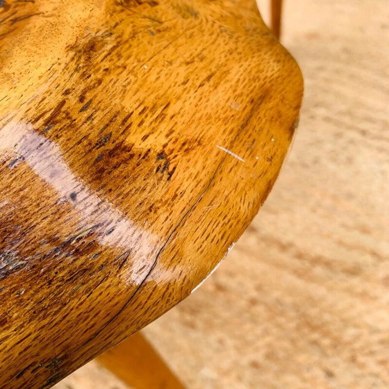 Image 1 of Table basse vintage de forme libre en bois massif, France 1960