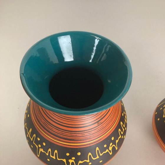 Image 1 of Paire de vases en céramique vintage par Heinz Siery pour Carstens Tönnieshof, Allemagne 1960