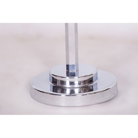 Image 1 of Table d'appoint vintage Bauhaus en acier chromé et bakélite, Allemagne 1930