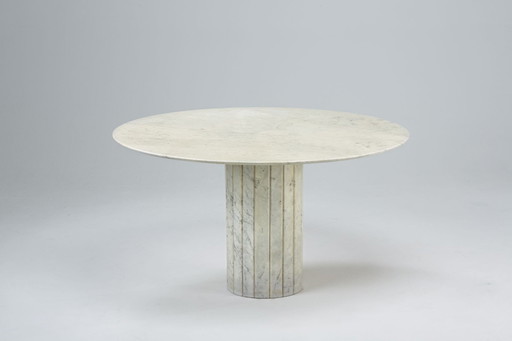 Table de salle à manger en marbre 130Cm Ronde Italie Design