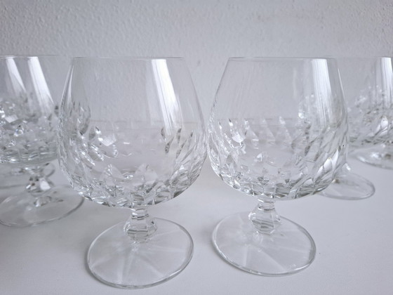 Image 1 of 6 verres à Brandy / Cognac en cristal faits à la main