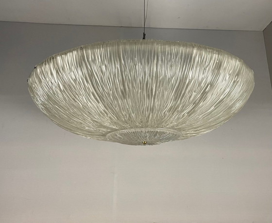 Image 1 of Murano Glass Chandelier, Ufo Circa 1980