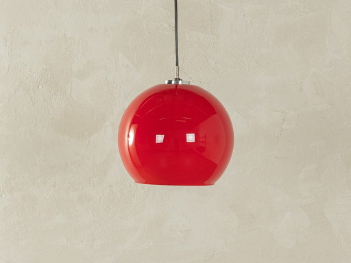 70S Plafonnier rond en verre