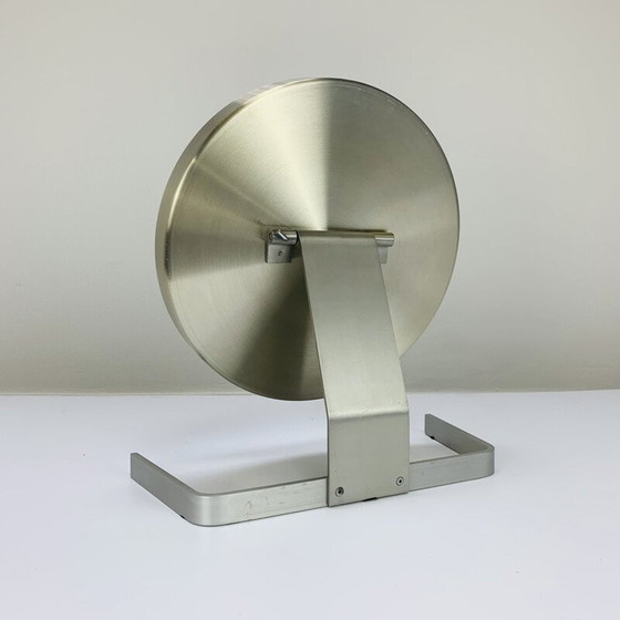 Image 1 of Miroir vintage en aluminium brossé par Pierre Vandel, 1970