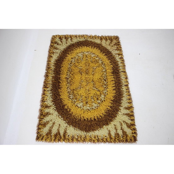 Image 1 of Tapis abstrait vintage en laine, Danemark 1970