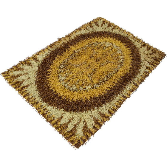 Image 1 of Tapis abstrait vintage en laine, Danemark 1970