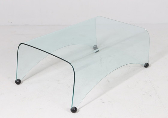 Image 1 of Massimo Iosa Ghini/ Table basse en verre pour Fiam, Modèle : 'Genio', Italie, années 1980