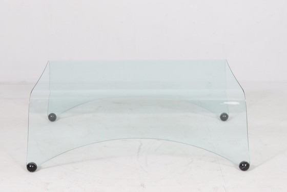 Image 1 of Massimo Iosa Ghini/ Table basse en verre pour Fiam, Modèle : 'Genio', Italie, années 1980